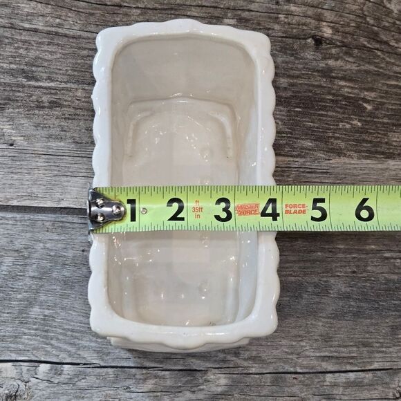 Ungemach USA Pottery Ivory Bamboo Footed Planter - Picture 6 of 8